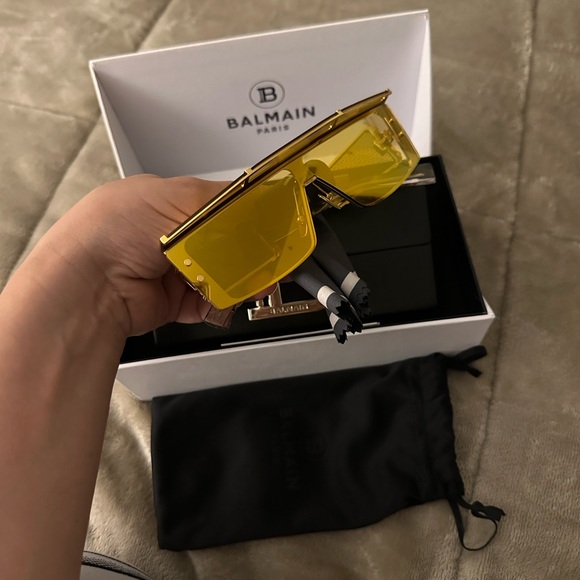 Balmain Gold-Tinted Sunglasses